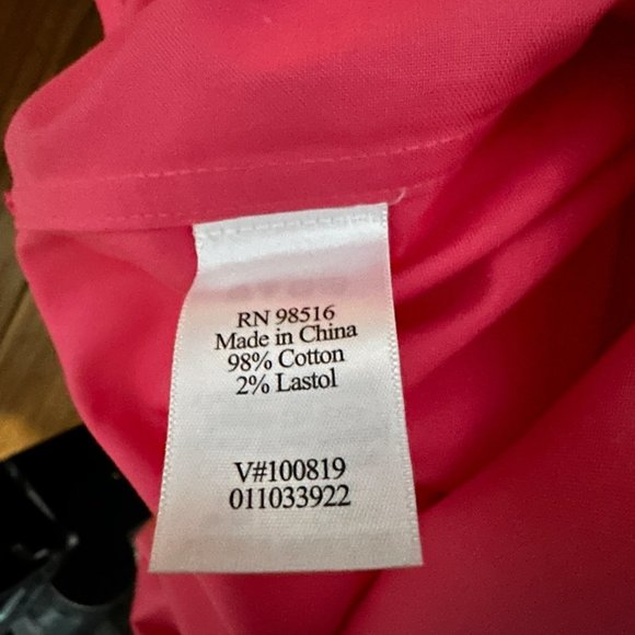 Coldwater Creek NWT women’s size 1X pink short sleeve button front top - Picture 5 of 8